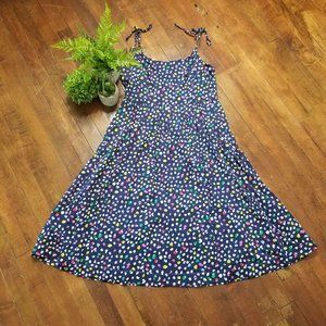 J. Crew Ratti Happy Cat Tie Strap Multicolor Dress